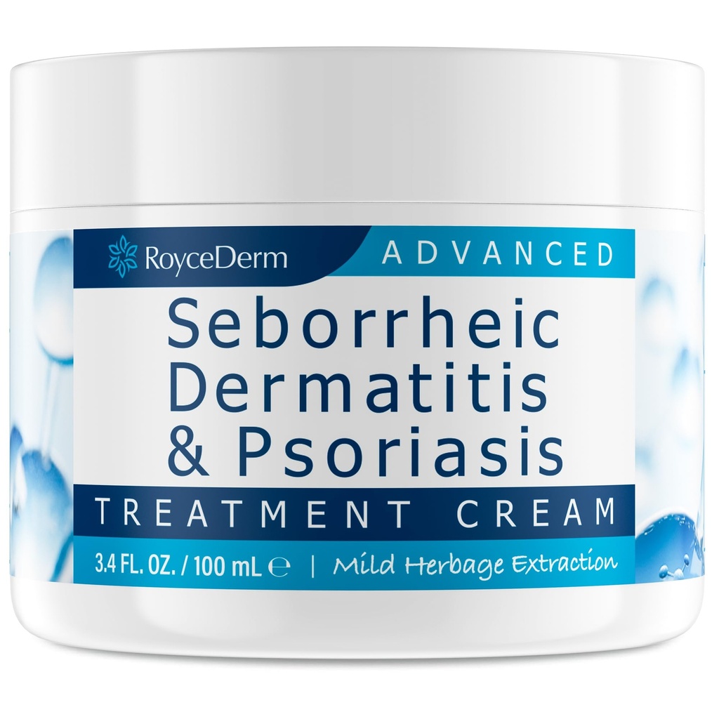 Roycederm Seborrheic Dermatitis Cream, Kopfhautbehandlung für Psoriasis, Folliculitis, Dry Scalp, Dandruff, Anti-Itch Cream für beruhigendes Relief