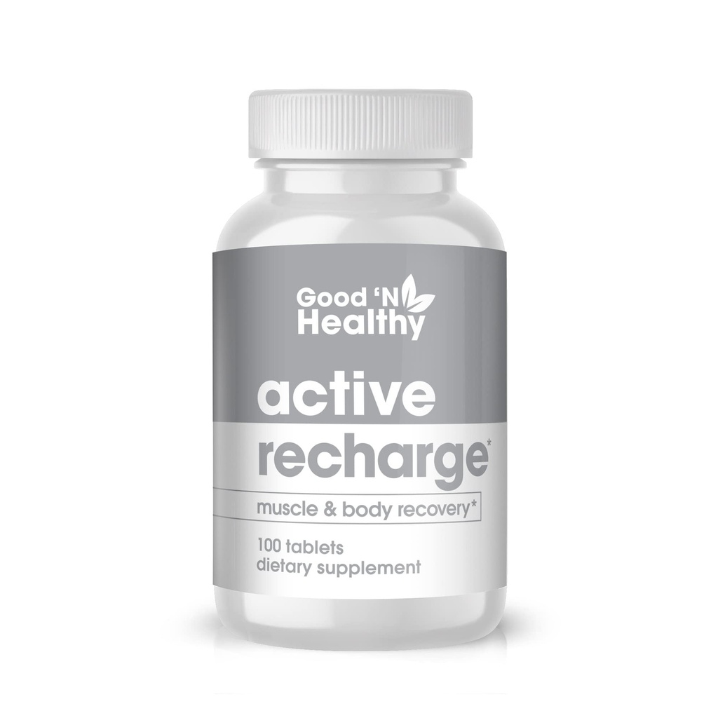 GOOD 'N HEALTHY - Magnesium-Ergänzung für verbesserte Muskelfunktion und ein gesundes Herz, aktive Wiederaufladung, 100 Tabletten