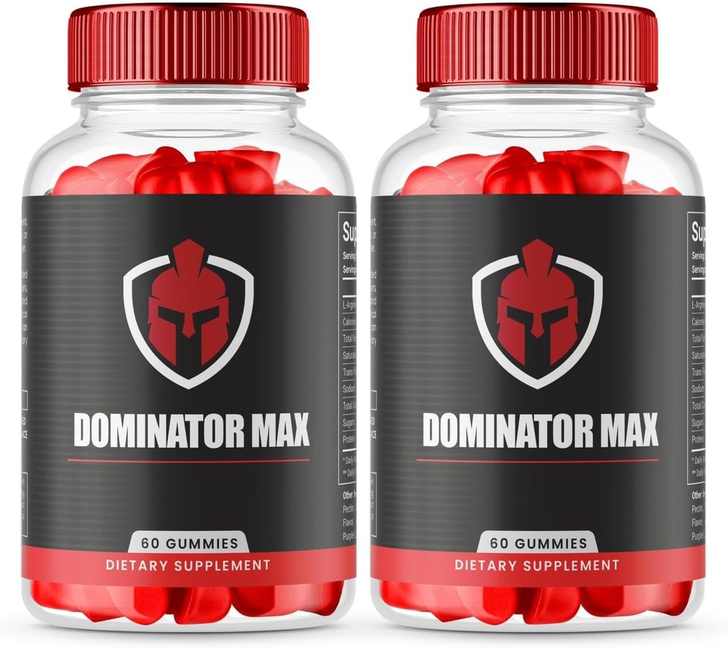 (2 Pack) Dominator Max Gummies Advanced Formula for Max Performance, All Natural Extra Strength Supplement, Dominator Max Gummies für Muskelwachstum und Gesamtgesundheitsunterstützung (120 Gummi)