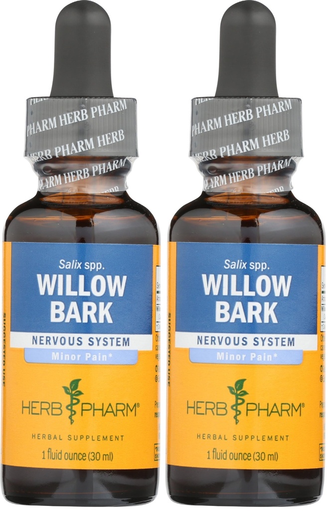 Kräuter Pharm Willow Bark Flüssiger Extrakt für Minor Schmerzen - 1 Unze (DWILL01) (Pack von 2)