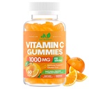 Vitamin C Gummis 1000mg für Erwachsene & Kinder – Kaubares Multivitamin mit Zink für Immunsystem & Collagen Unterstützung für Haut – Orange Flavor – Glutenfrei, Non-GMO, Vegetarisch – 60 Gummi