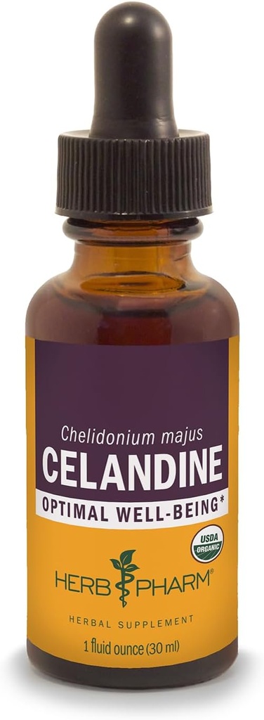 Extrait de liquide de célandine biologique certifié Herb Pharm, 1 Fl Oz