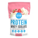 Portions Master CFM Poudre de protéines isolées de lactosérum, 2 LB, 23g de faible teneur en glucides, faible en gras, traité à froid, absorption rapide, croissance musculaire et soutien à la récupération (frais et crème)