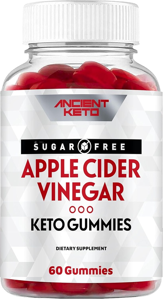 Antike Keto Sugar-Free ACV Gummis mit der Mutter - Cleanse & Detox, unterstützt gesundes Gewicht, Immungesundheit und Gutgesundheit - Vegan, Sugarless