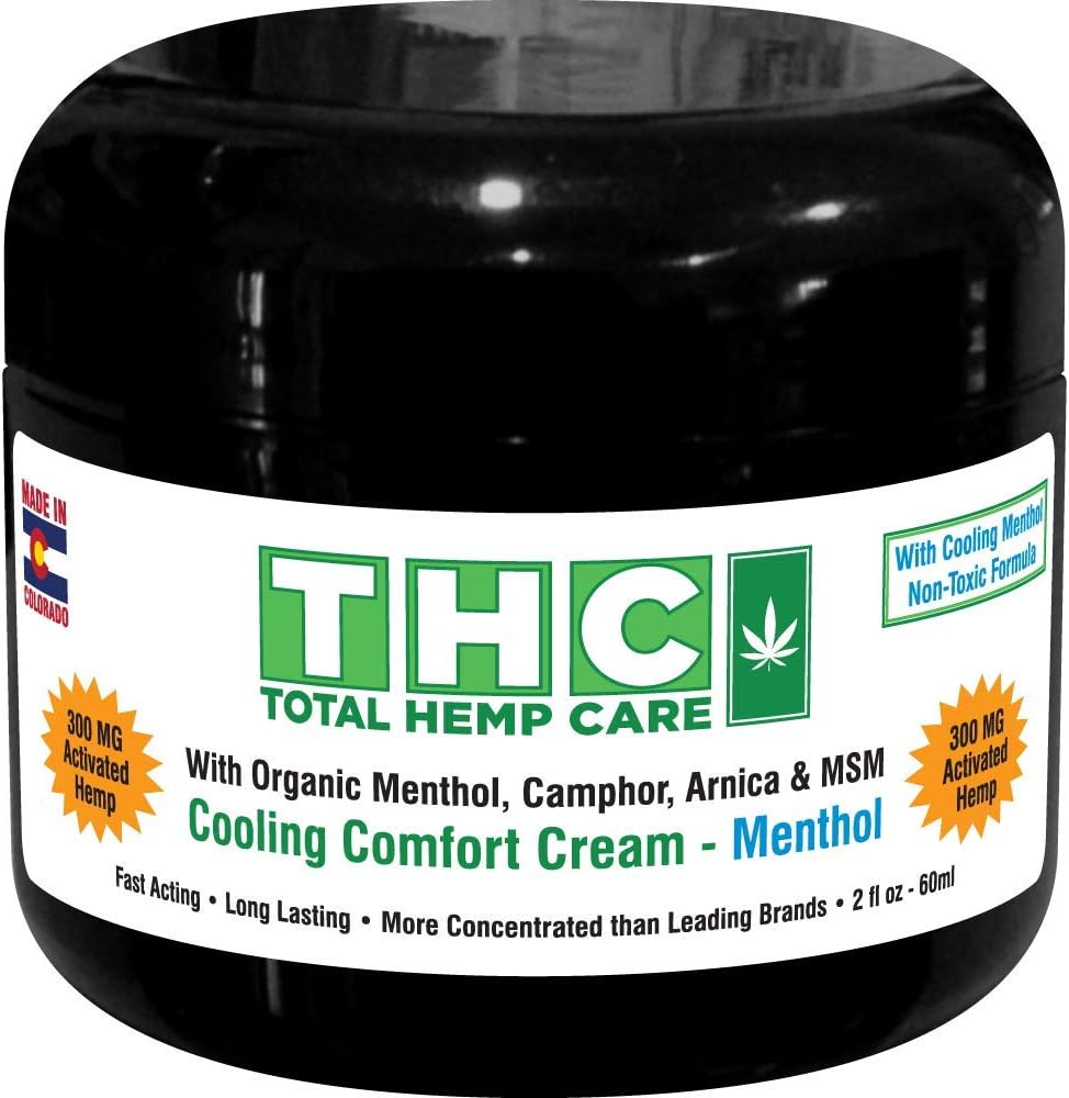 300mg Gesamt Hanf Turmeric Cream - Gelenke & Muskelrelaxierende Creme mit Arnica, MSM, Hanfölextrakt, & 7 ätherische Öle - Non Greasy & Fast Absorbing für Rücken, Neck, Elbows, Knie, & Hip, 2 Unze