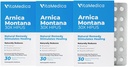 VitaMedica Arnica Montana Blister Pack 30X Comprimés pour la douleur de contusion et l'gonflement. Formule à base de plantes.