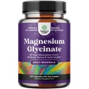Supplément Glycinate de Magnésium pur 500mg - Magnésium pour Sleep and Repos Capsules pour les hommes et les femmes - Pilules Vegan Haute Absorption pour Support de Relaxation - 120 Compte