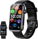 Smart Watch, 1.47" HD Smartwatch pour les hommes femmes avec 24 modes de sport, IP68 Waterproof Fitness Tracker avec 7/7 Heart Rate/Sleep/SpO2 Monitor, Step Tracker, Pedomètre, Activity Tracker pour Android iOS