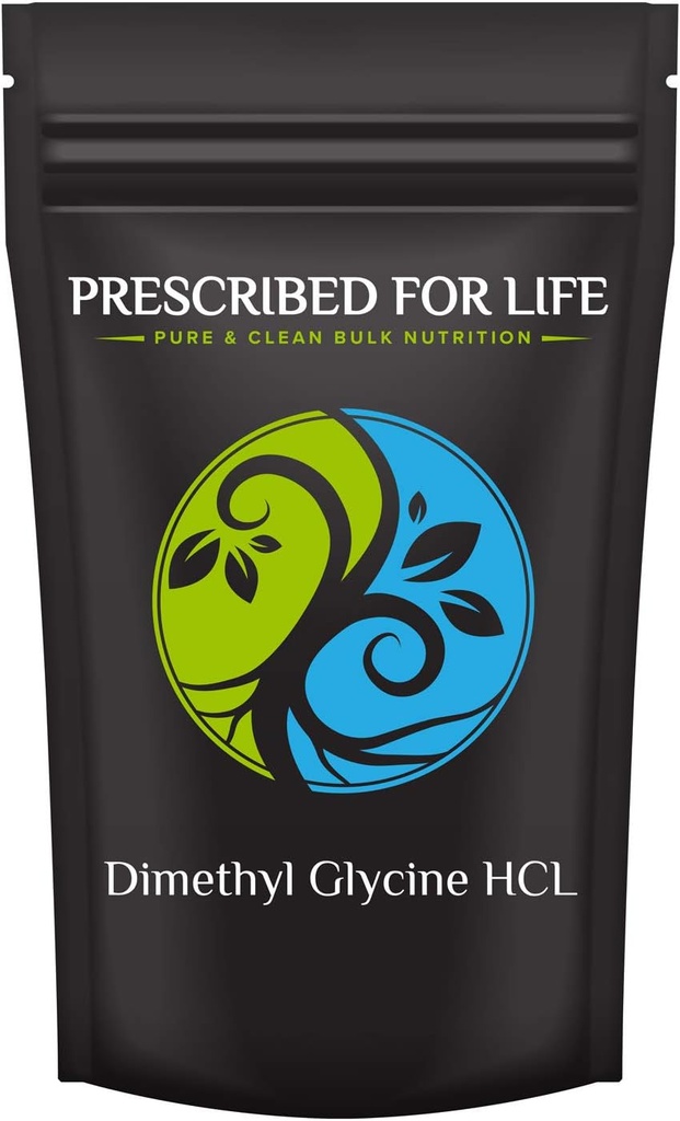 Prescription pour la vie Diméthyl Glycine (DMG) Vitamine B16 Poudre de l'acide amino Précurseur de l'énergie et du système immunitaire Booster naturel, sans gluten, végétalien, non-OGM, 1 kg