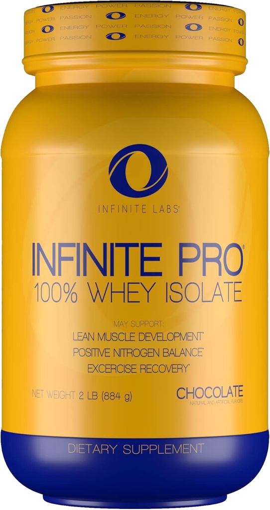 Infinite PRO 100% WHEY Isolieren 2LB | Optimale Absorption Protein Pulver unterstützt Muskelaufbau | Schokolade Geschmack | Gluten Kostenlose Trainingsergänzung