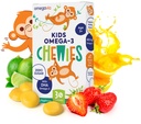 Omega 3 Gummis - Ultra-High DHA Kau Gel Gummy - Omega 3 für Kinder unterstützt Gehirn- und Augengesundheit - Sugar-Free Natural Fruit Flavor - Kids Omega 3 Fish Oil Gummis (30 Count)