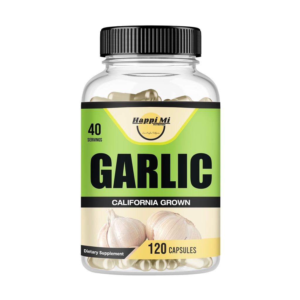 Knoblauch Kapseln 2400mg - Made with Organic Garlic Bulbs, California US Grown - Natural Immun Support Supplement 40 Day Supply
