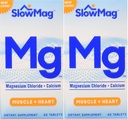Chlorure de magnésium slow-Mag avec du calcium, emballage May Vary, compte 60 (paquet de 2)