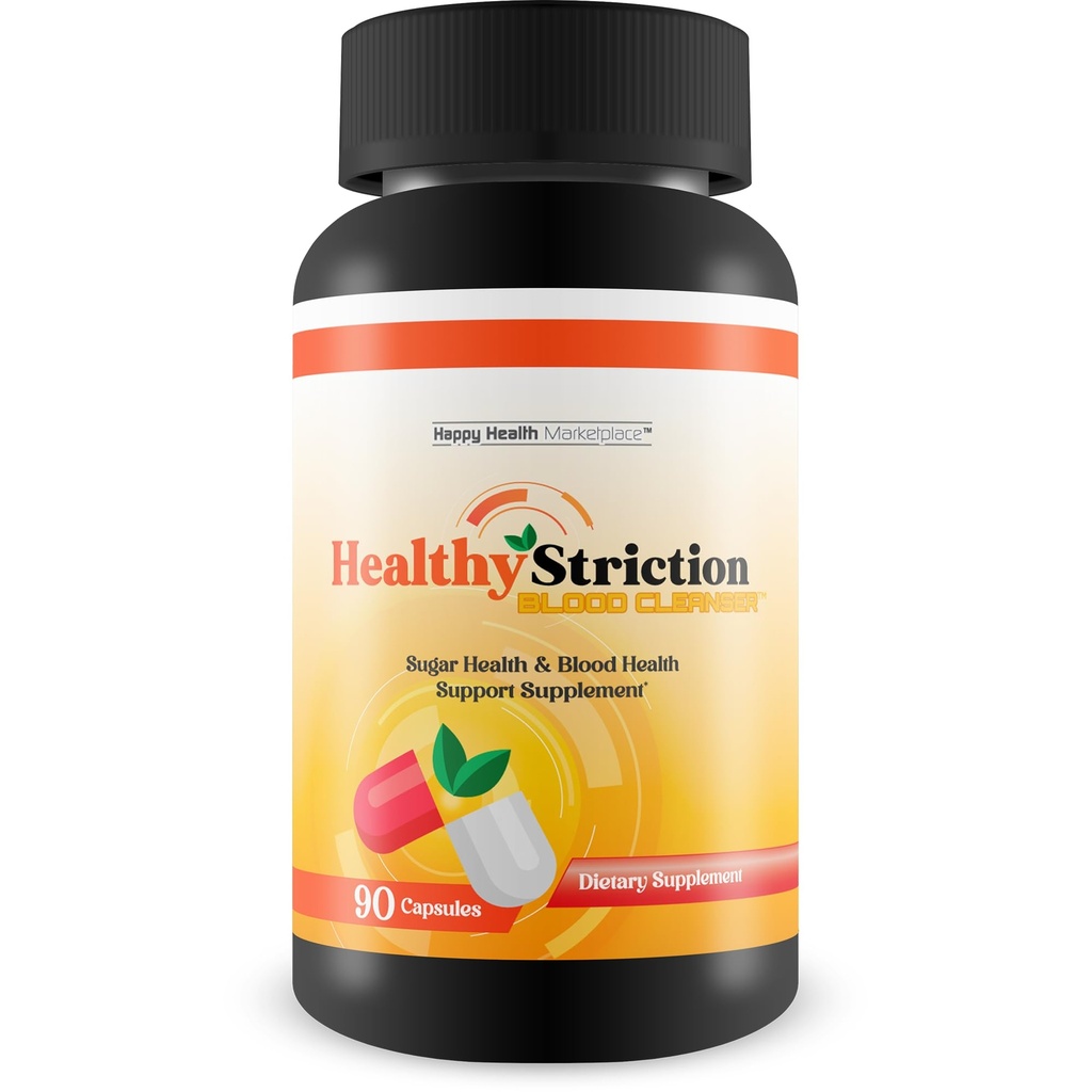 Healthy Striction Blood Cleanser - Unser bester Blutreiniger für Zuckerunterstützung & Blutunterstützung - Blutbilanz Blutverstärker-Kirkulatorische Ergänzungen - Zuckergesundheit Blutgesundheit - Kreislaufunterstützung