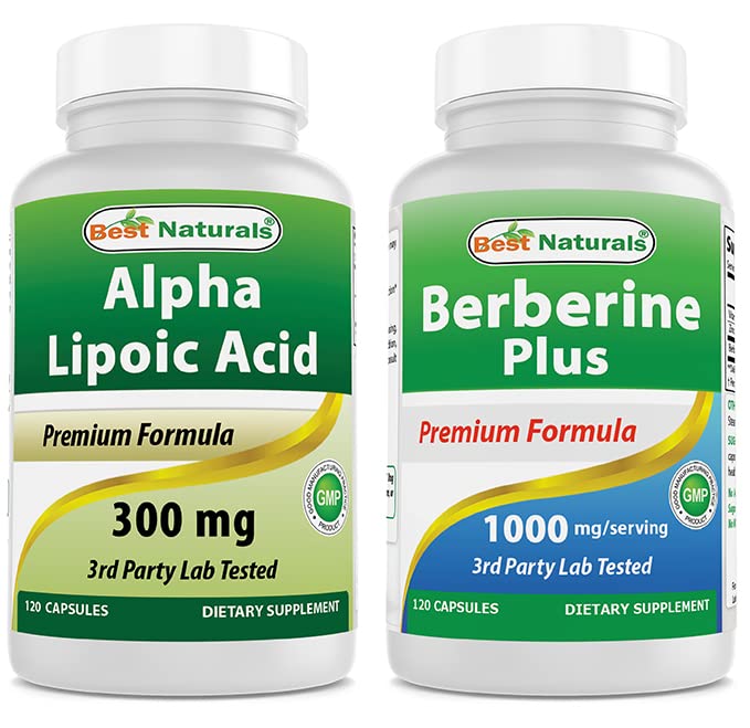 Meilleurs naturels Alpha Acide lipoïque 300 mg & Berberine Plus 1000 mg