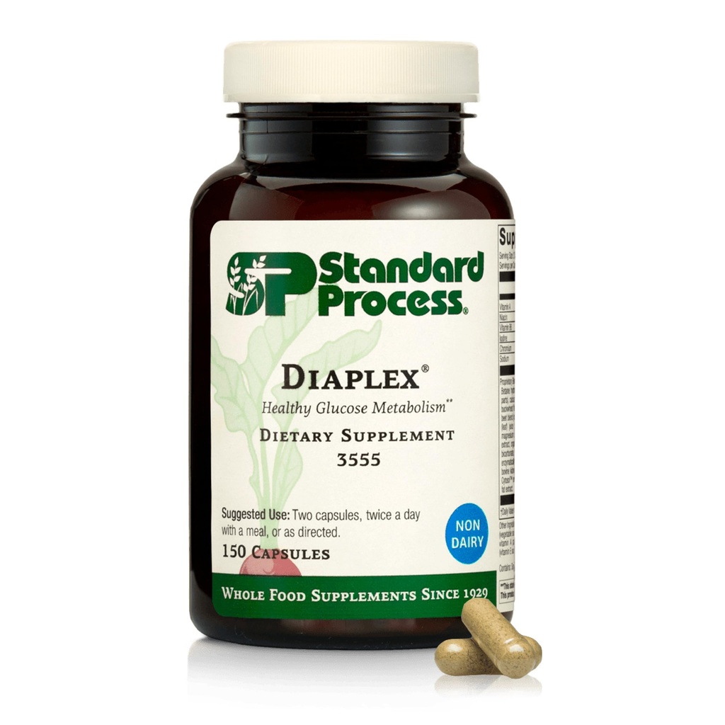 Standard Prozessdiaplex - Ergänzung für Pancreas & Gallbladder Unterstützung - Enthält Chrom & Antioxidans Vitamin A - Non-Dairy - 150 Kapseln (75 Servietten)