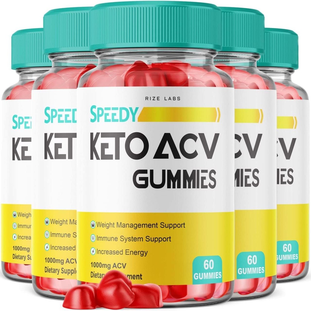 rize labs - Speedy Extreme Keto Plus ACV Gummy für Advanced Weight Loss mit Apple Cider Vinegar 2000mg Supplement (300 Gummi)