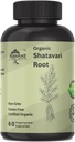 Organic Shatavari Root 500mg (Asparagus racemosus) Menstrual Cramp Relief, Menopause Unterstützung und Frauen Gesundheit | 60 Kapseln | Hormonal Balance Unterstützung