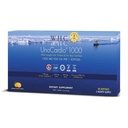 WHC, UnoCardio 1000 Huile de poisson, 1300 mg d'huile de poisson de triglycéride pure avec Oméga-3 (1180 mg), 665 mg EPA et 445 mg DHA et 25 mcg (1000 UI) Vitamine D3 par softgel, Orange naturel, 60 softgels