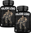Supplément de testostérone ONL pour hommes - Booster de testostérone à charge majeure avec herbe de chèvre et racine de maca - Pills d'énergie Tongkat Ali pour l'endurance et la force - Booster de test 60 capsules (2pk)