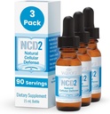 Waiora NCD2 Aktivierte flüssige Zeolit Tropfen, Mix in Lebensmittel/Drinks, natürliche Körperreinigung & Promote Immununterstützung, All Natural, pH Balance Zeolit Flüssigkeitstropfen - 3 Flaschen (0,5 oz. ea.) 270 serv.