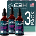 E2H Uric Acid Support Supplement - Tart Cherry und Teufelskralle - Unterstützt Uric Acid Health und Nierenfunktion Non-GMO - Vegan - (3 Flaschen)