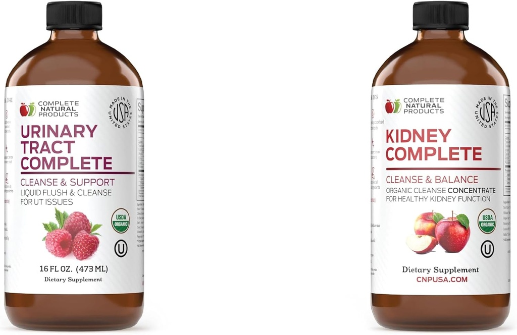 Komplette Naturprodukte Urinary Tract Komplett 16oz & Kidney Komplett 16oz Bundle