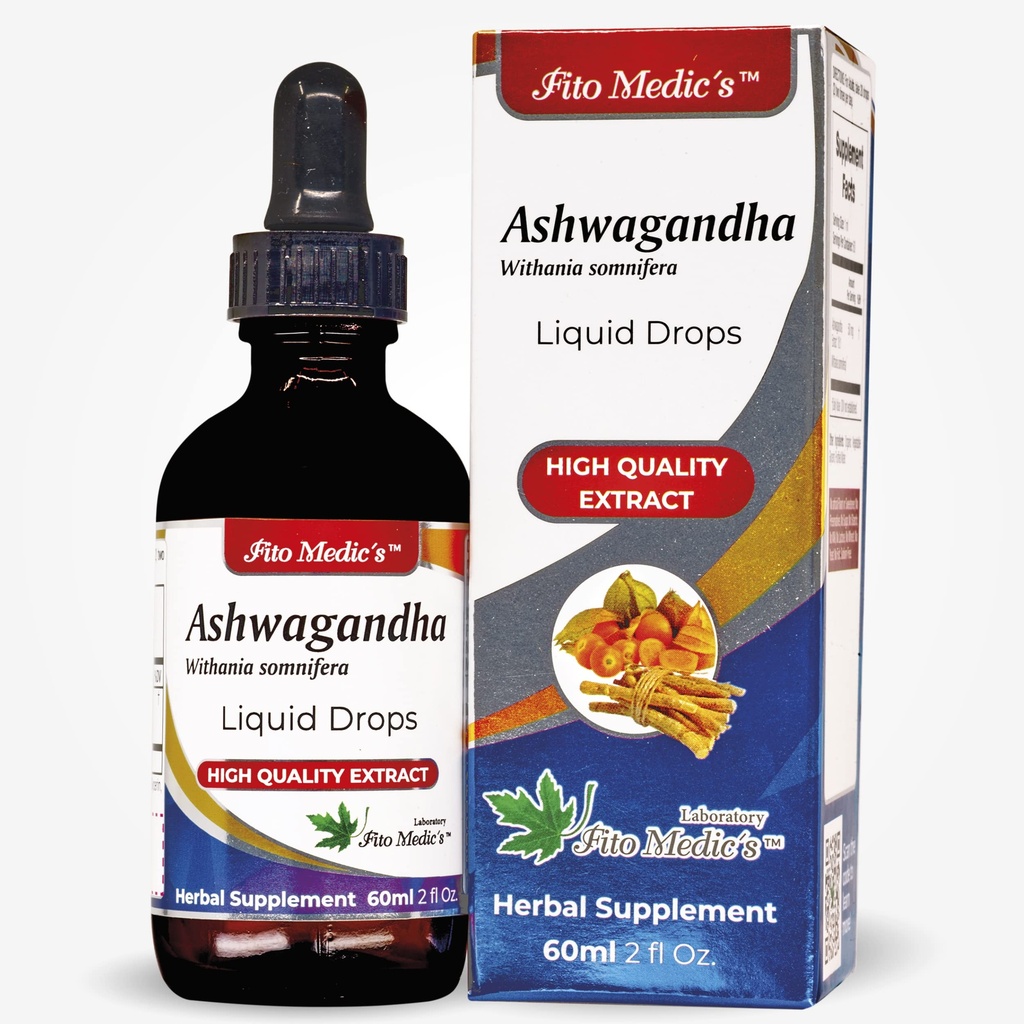 Lab - Ashwagandha Liquid, soutien naturel pour le stress, aide au sommeil et amélioration de l'humeur.