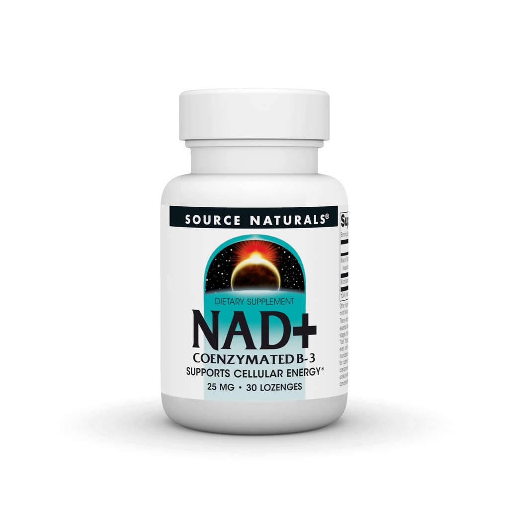 Quelle Naturals NAD+, Coenzymated B-3, Unterstützt Cellular Energy*, 25 mg - 30 Lozenges