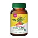 MegaFood Baby & Me 2 postnatale Vitamine für Frauen Stillen mit Folat (Folic Acid Natural Form), Choline, Iodine, Vitamin D, Moringa Leaf und mehr - 120 Tabs (60 Servietten)