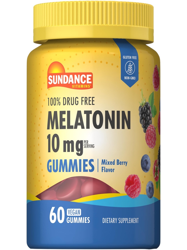 Sundance Melatonin 10mg Gummies pour les adultes.