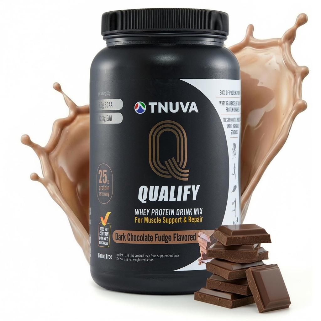Dark Chocolate Whey Protein Powder. 25g Protein Shake Pulver für Post Workout Recovery, Smoothie & Baking. Gluten- und Zuckerfrei, hoch Kosher, mit Aminosäuren (5.5g BCAA, 2.7g Leucin), 23 Servierungen