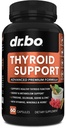 Schilddrüsenunterstützung für Frauen & Männer Supplement - Natürlicher Metabolismus, Stimmung & Energieverstärker mit L-Tyrosin Selen Iodine Zinc Bladderwrack Kelp & Ashwagandha Thyroid Supplement Complex Vitamin 60 Pillen
