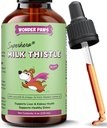 Wonder Paws Milk Thistle, Liver Support für Hunde, unterstützt Nierenfunktion für Haustiere, Detox, Hepatic Support, mit Wild Alaskan Salmon Oil & Curcumin, Omega 3 EPA & DHA (4 Oz)