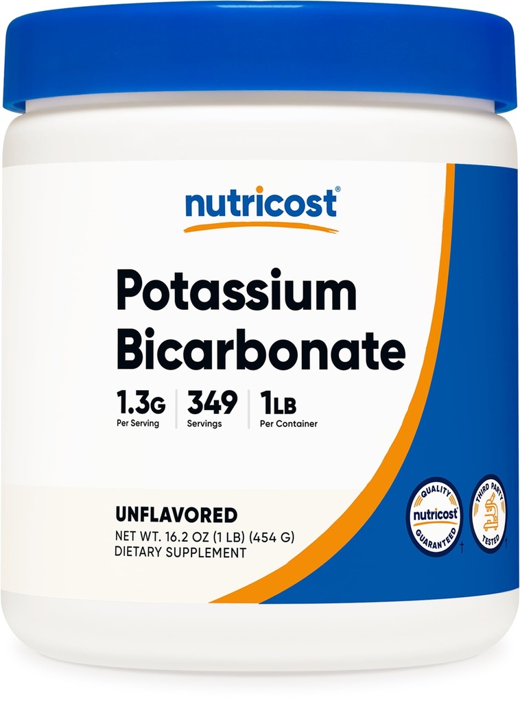 Nutricost Kaliumbicarbonat Pulver 1 LB - Glutenfrei, Non-GMO