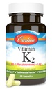 Carlson - Vitamin K2, MK-4 (Menatetrenone), Vitamin K Supplement, Knochen & Herz Gesundheit, K2 Vitamin, Sojafrei, 60 Kapseln