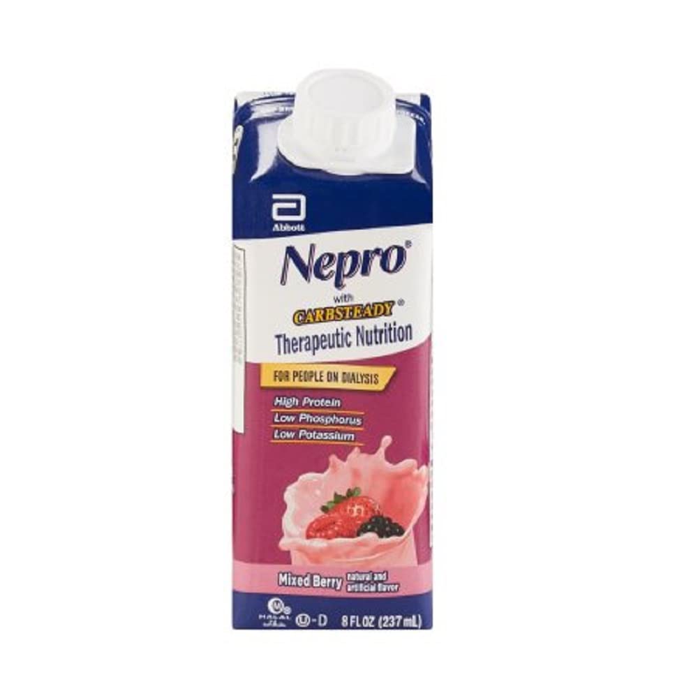 Nepro avec une nutrition complète de glucides, Berry mélangé, Cas de 24 contenants