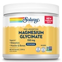 SOLARAY Magnesium Glycinat Pulver 350 mg - Unflavored Magnesium Powder - Magnesium Supplement für Knochen, Muskel und Entspannung Unterstützung - Vegan, Non-GMO, 60-Day Garantie - 50 Servietten, 6 OZ