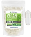 XPRS Nutra Size 0 Empty Capsules - 100 Clear Count Empty Vegan Capsules - Vegetarian Pill - DIY Vegetable Capsule Filling -Veggie Pills for Do-It-Yourself Supplements