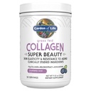 Garden of Life Poudre de collagène à l'herbe Super Beauty - Blueberry Acai, 20 portions, pour les femmes cheveux ongles articulations, collagène peptides poudre + suppléments protéiques