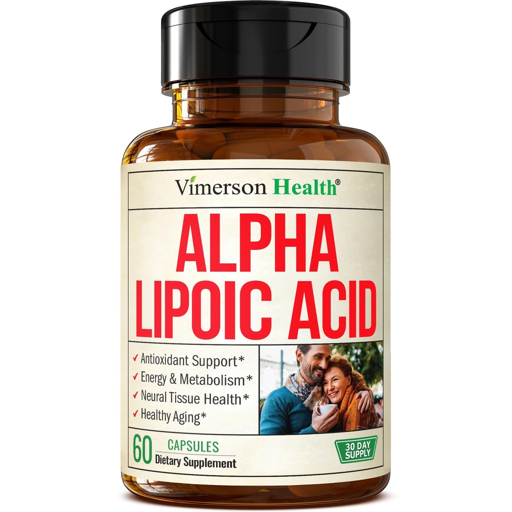 Alpha Lipoic Acid – High Potency 650mg ALA-Ergänzung für Nerve und Gehirngesundheit, Antioxidante Unterstützung und gesunde Aging Aid – Vegan & Non-GMO – Stärker als Alpha Lipoic Acid 600mg – 60 Kapseln
