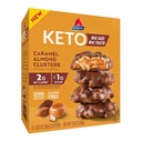 Atkins Caramel Mandel Cluster, Glutenfrei, hoch in Faser, 1g Zucker, 2g Net Carb, Keto Friendly, 8 Count
