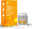 Kaubares Vitamin D3 Tabletten – Hohe Festigkeit 62.5μg 2500IU Vitamin D3 Cholecalciferol – Vegan Gluten Free VIT D3 Vitamin Supplements (60Ct)