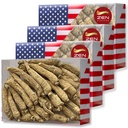 4 Boxen von Hand Ausgewählt American Ginseng Root-Small Tail (4oz/Box) wird bestimmt/verschieden Panax Ginseng. Steigert Körper Immunität, Energie & Stamina für Mann & Frauen (16 Oz. (Pack von 4))