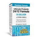 Natürliche Faktoren Ultimate Probiotic 24/12 Formel - Verdauungshilfe-Ergänzung mit Probiotika - Immunität & Gut Health Support Supplement - 60 vegetarische Kapseln (60 Servietten)
