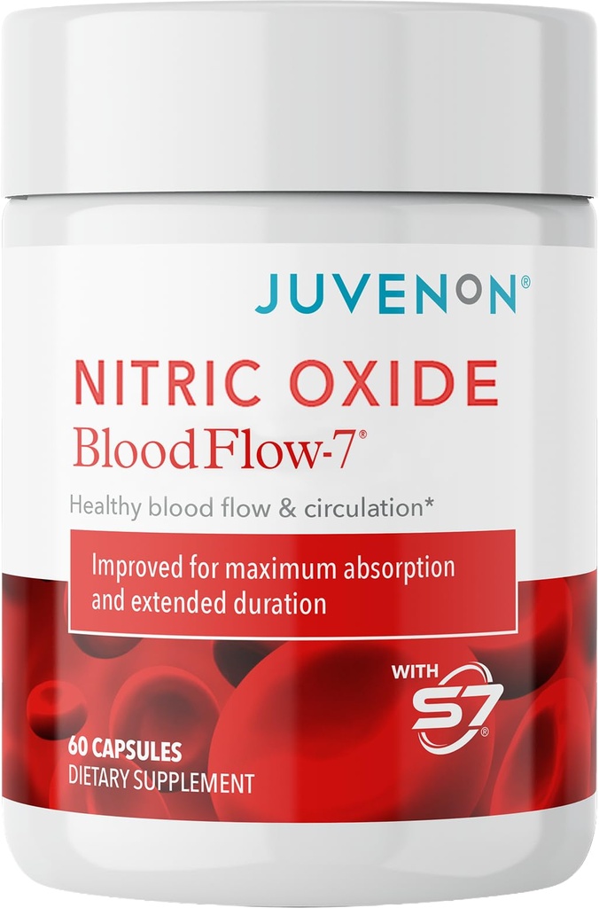 Juvenon BloodFlow-7 Nitric Oxid Supplement mit Nitrosigin