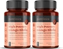 pureclinica High Potency Ginkgo Biloba 30.000mg x 180 Tabletten (2 Flaschen von 90) - 6 Monate Versorgung - 5 mal Stärke der Wettbewerbsprodukte