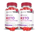(2 Pack) Premier Keto ACV Gummies Premier Keto Gummies Advanced 1000MG Apfel Apfel-Essig Formuliert mit Granatapfel-Essigpulver B12 Vegan Non GMO 120 Gummys