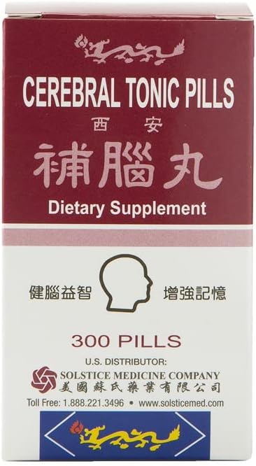 Solstice Medicine Company Yu Lam Marque Cerebral Pills toniques, 300 Pills