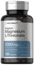Horbäach Magtein Magnesium L-Threonate | 2000mg Supplement | 100 Kapseln | für Männer & Frauen | Non-GMO und Gluten kostenlos